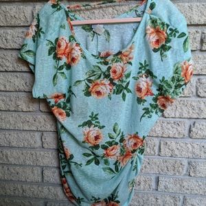 Siren Lily Maternity Floral Shirt